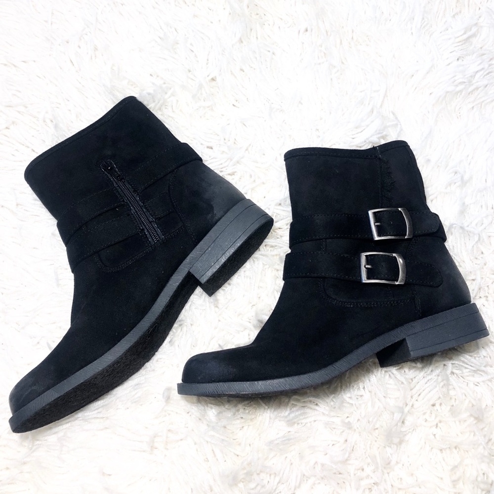Like NEW! Merona Black Faux Fur Boots Size 8.5